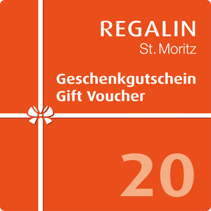 REGALIN St. Moritz - Geschenkgutschein CHF 20