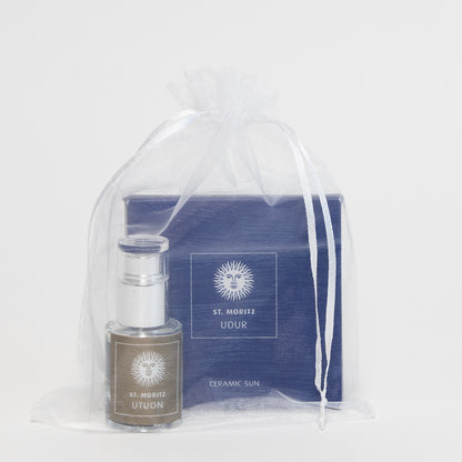 UDUR St.Moritz - UTUON - Duo Set - Raumspray+Keramik Sonne
